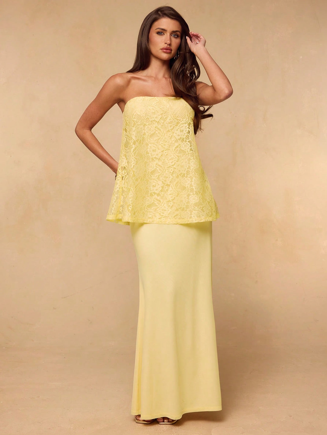 Rochie maxi SHEIN, galben