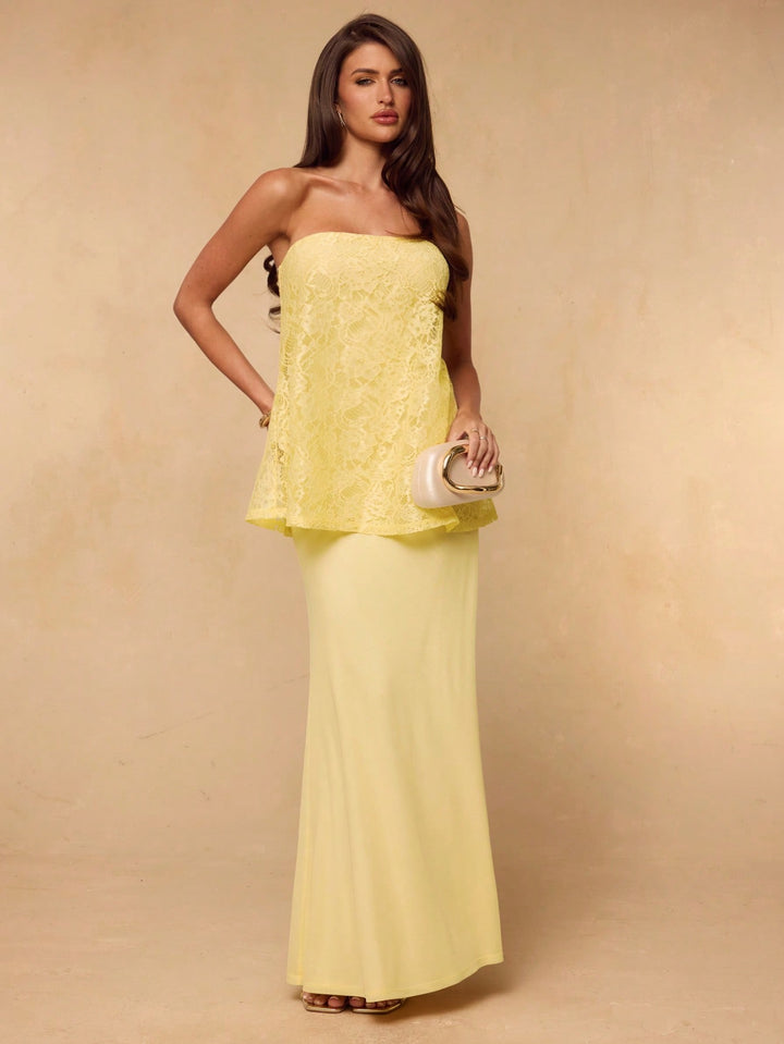 Rochie maxi SHEIN, galben
