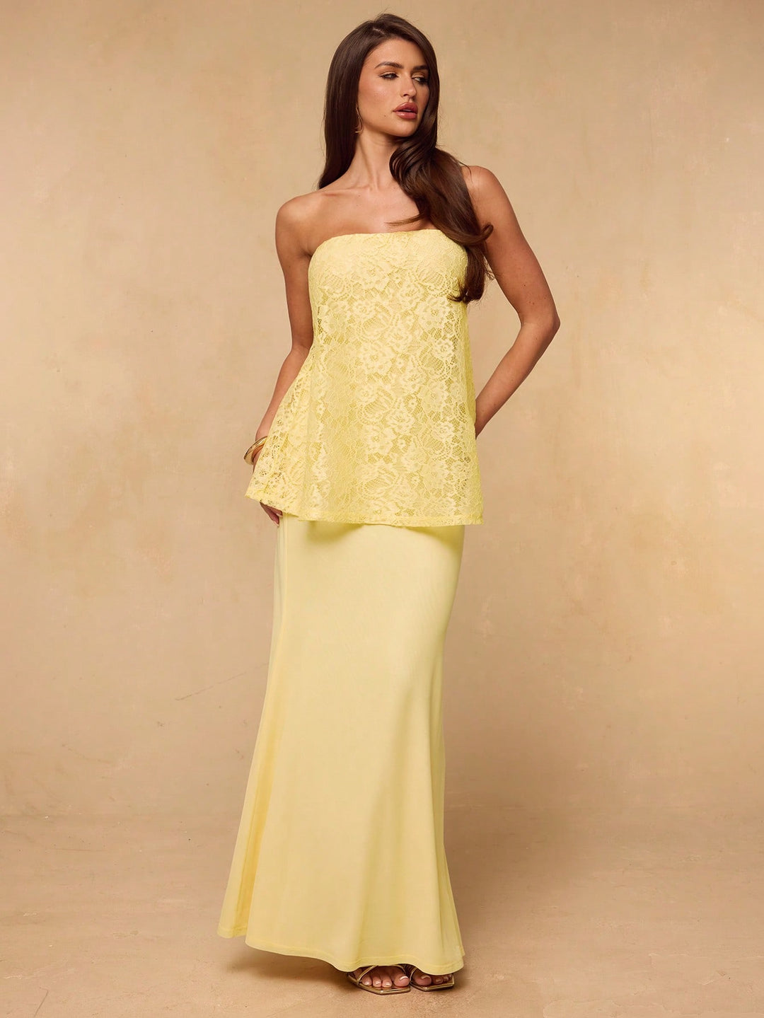 Rochie maxi SHEIN, galben