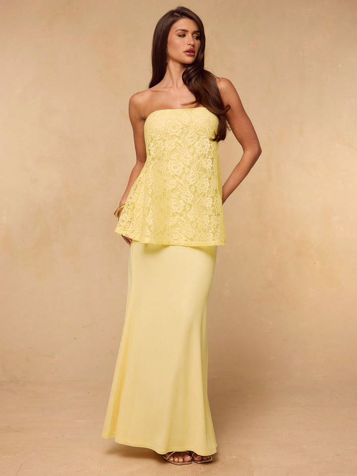 Rochie maxi SHEIN, galben