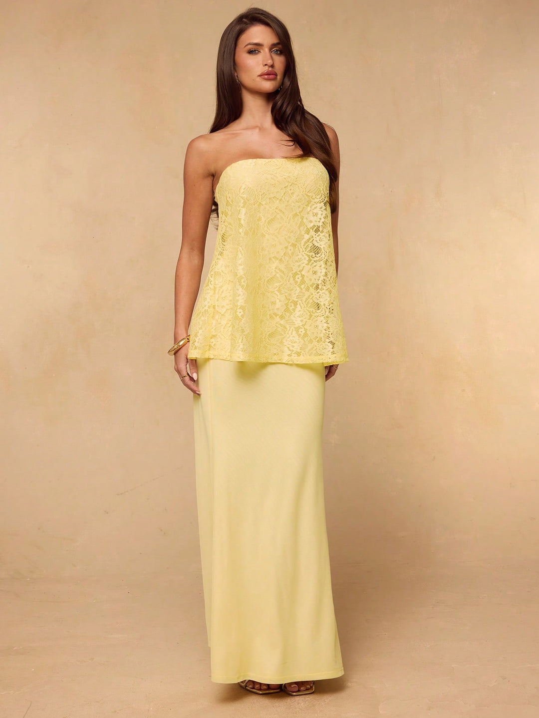 Rochie maxi SHEIN, galben