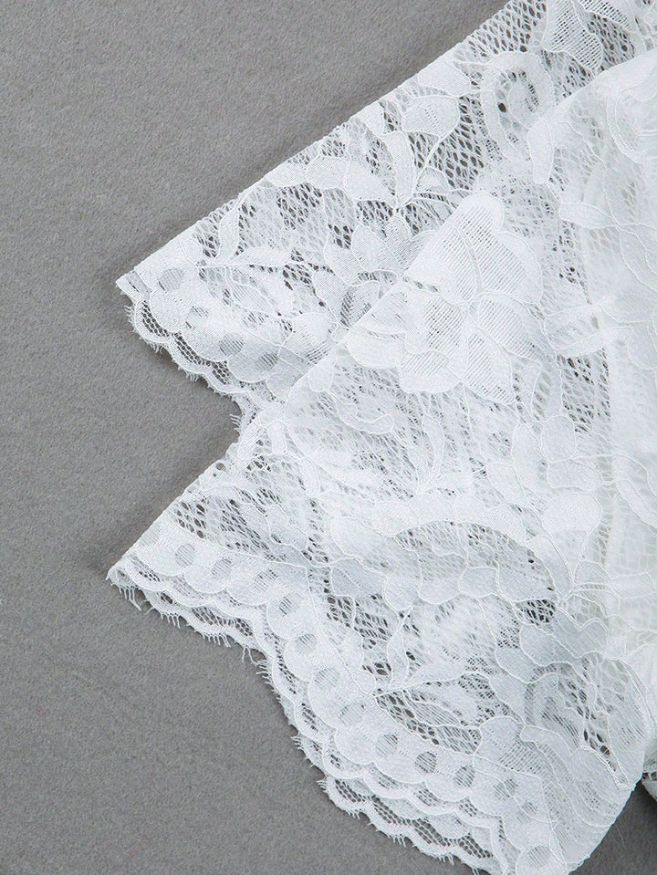 Bluza elegantă SHEIN, alb