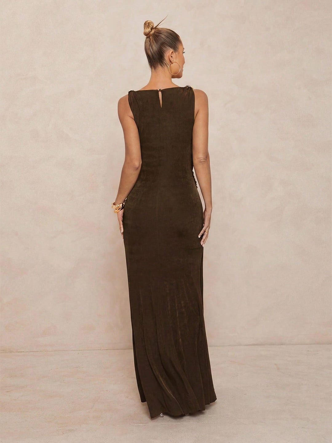 Rochie maxi SHEIN, maro