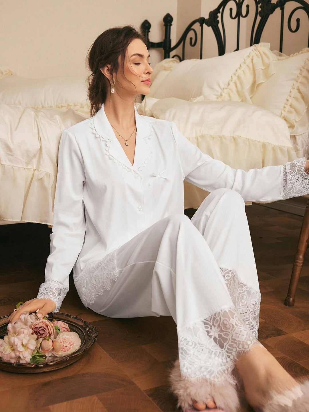Pijama SHEIN, alb