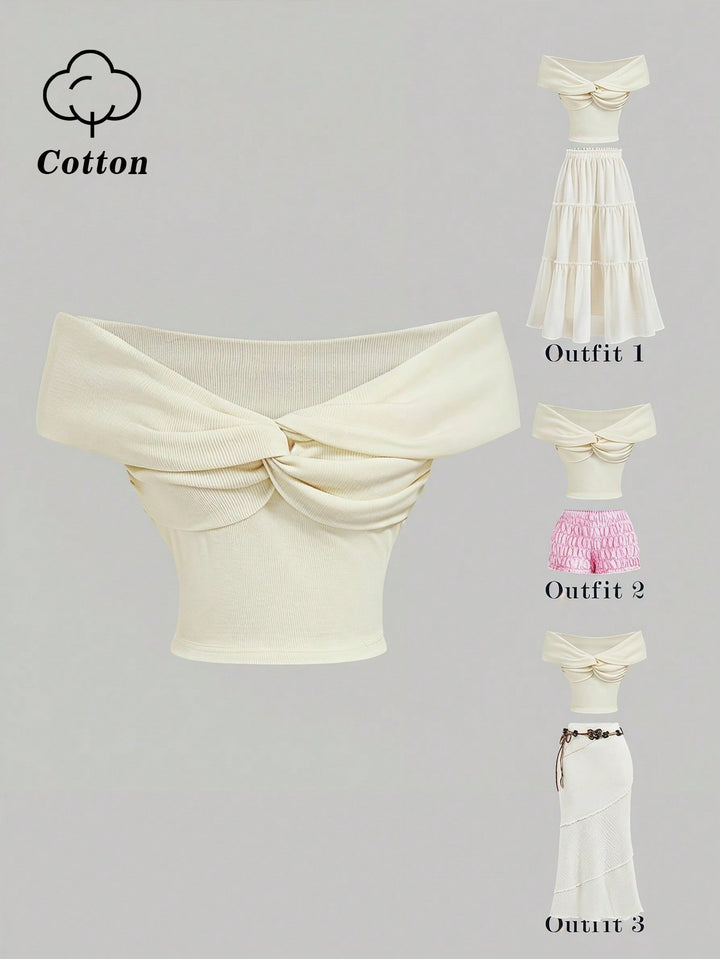 Top SHEIN, bej