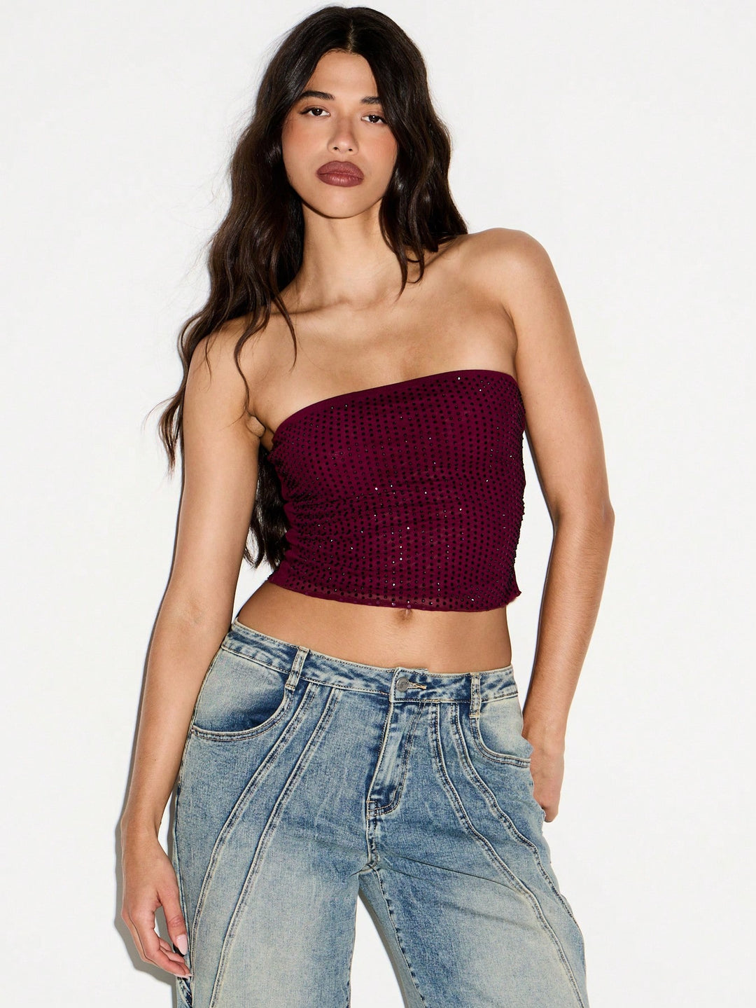 Top SHEIN, vișiniu