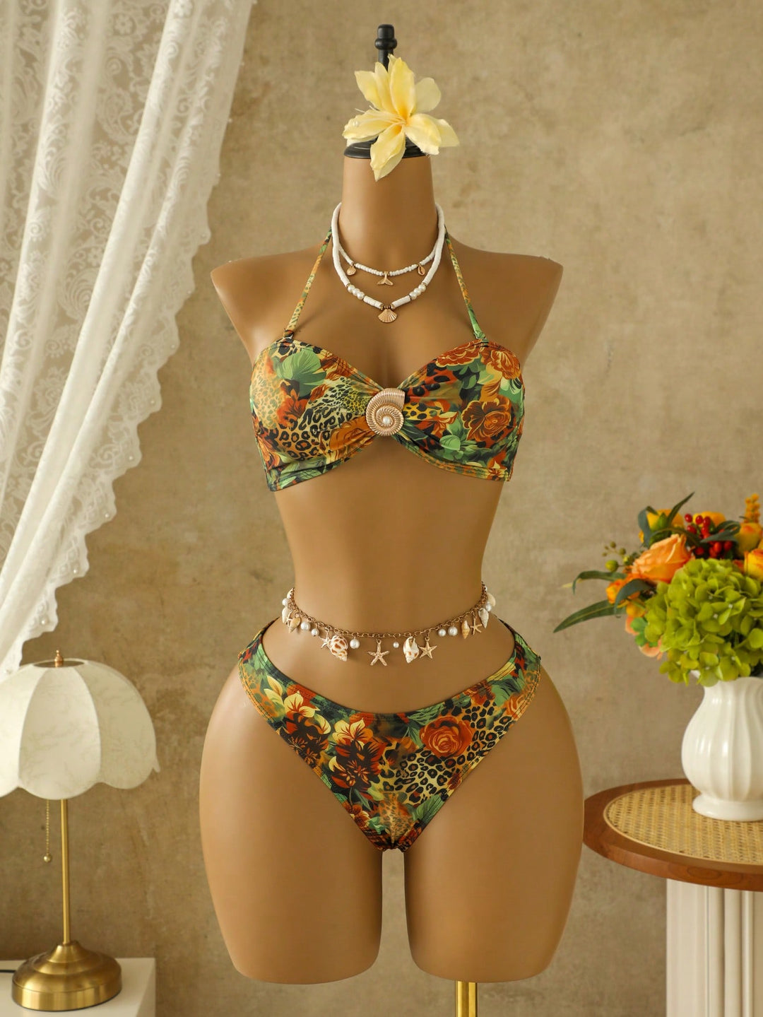 Set bikini SHEIN, mix culori