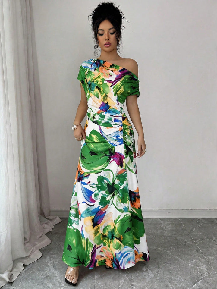 Rochie maxi SHEIN, verde