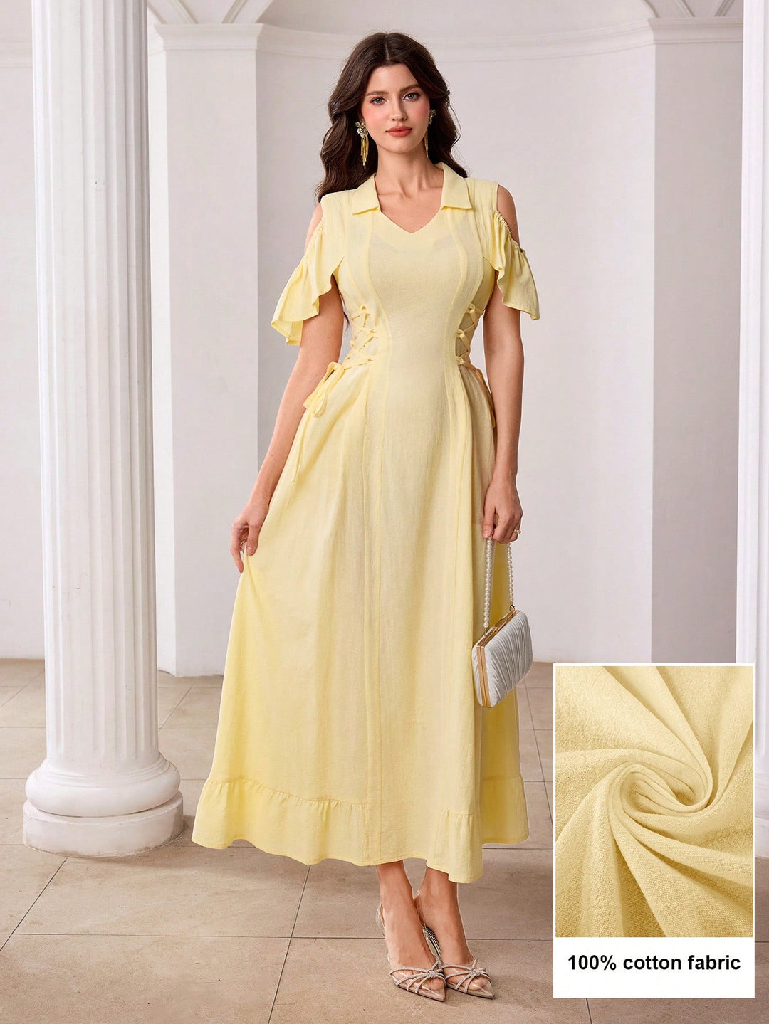 Rochie maxi SHEIN, galben