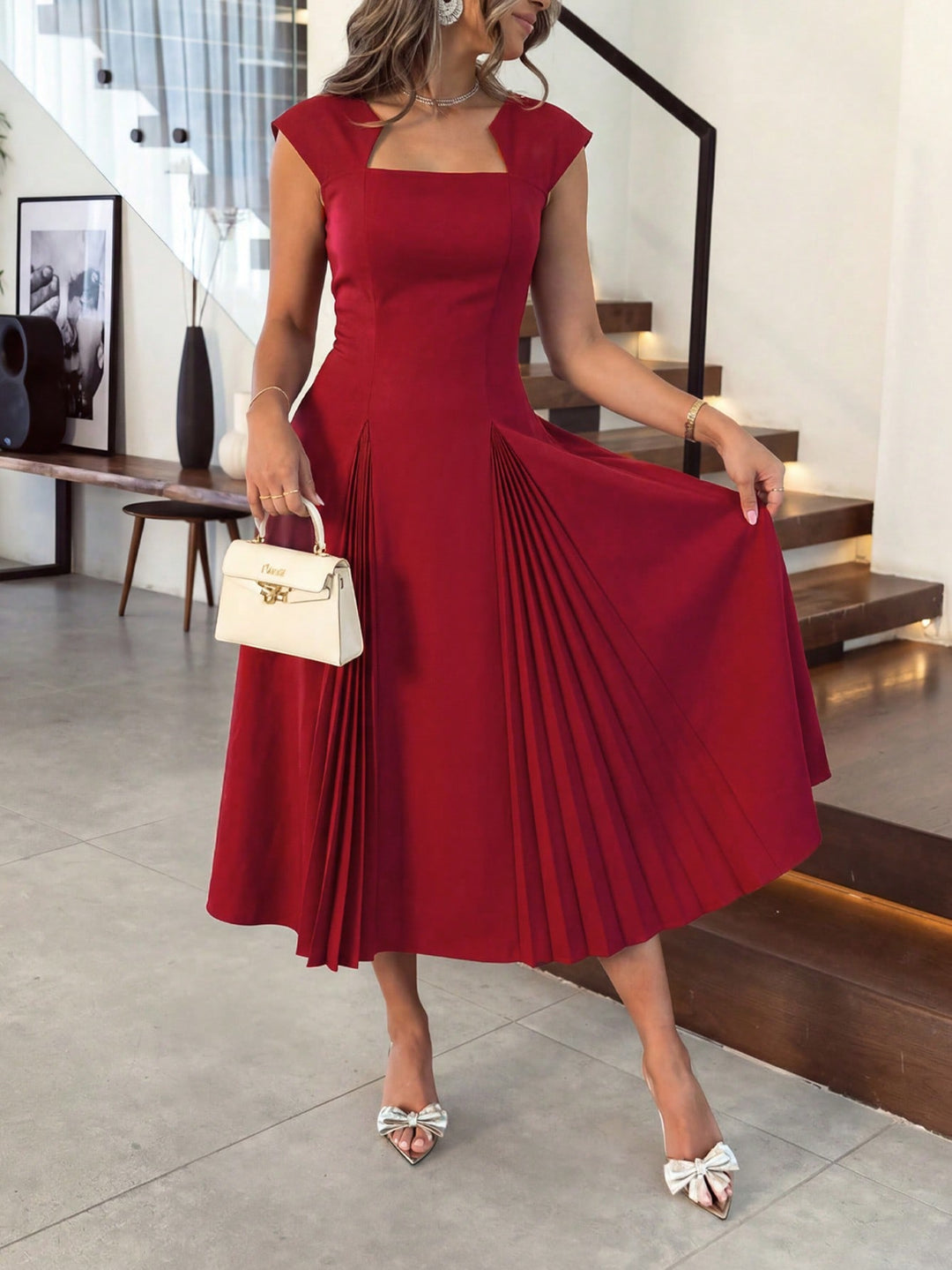 Rochie maxi SHEIN, roșu
