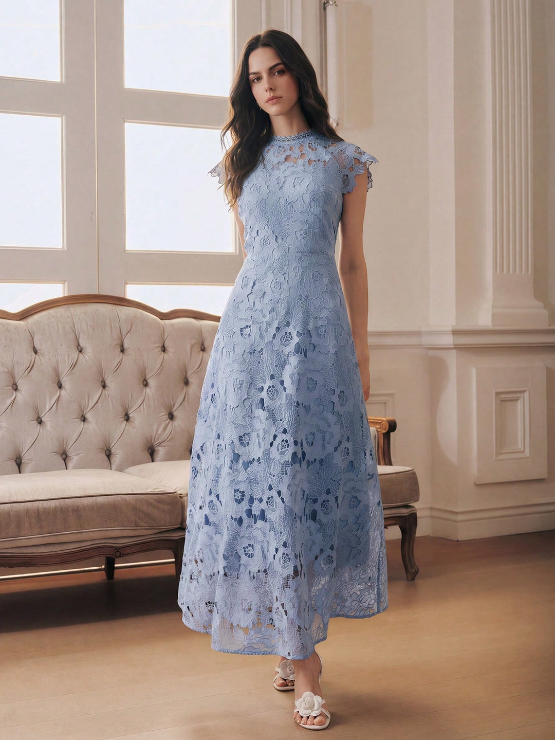 Rochie maxi SHEIN, albastru