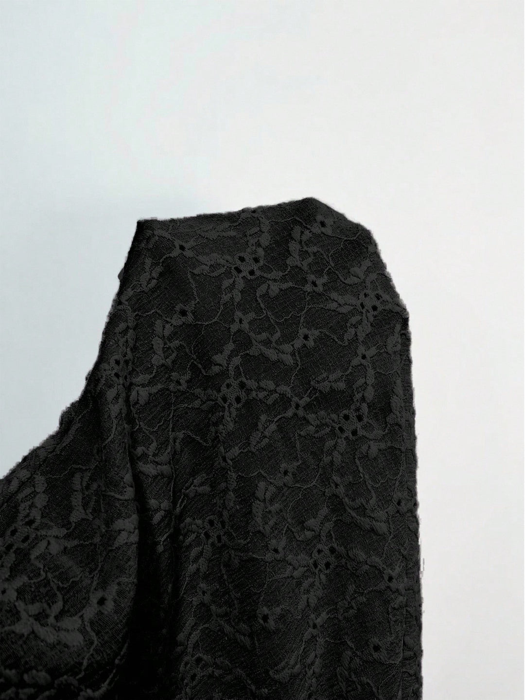 Pulover jacquard SHEIN, negru