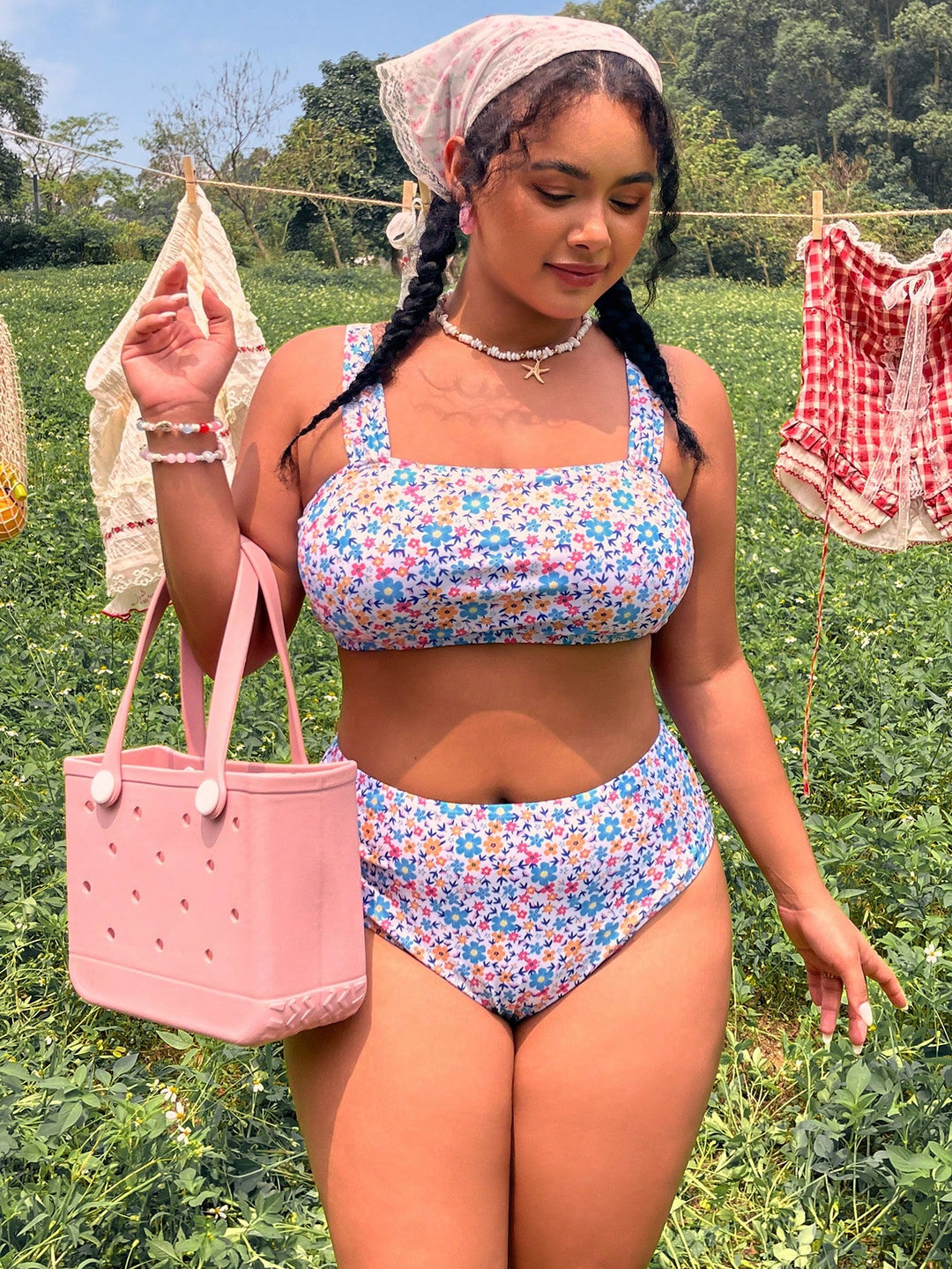 Set bikini de baie SHEIN, mix culori