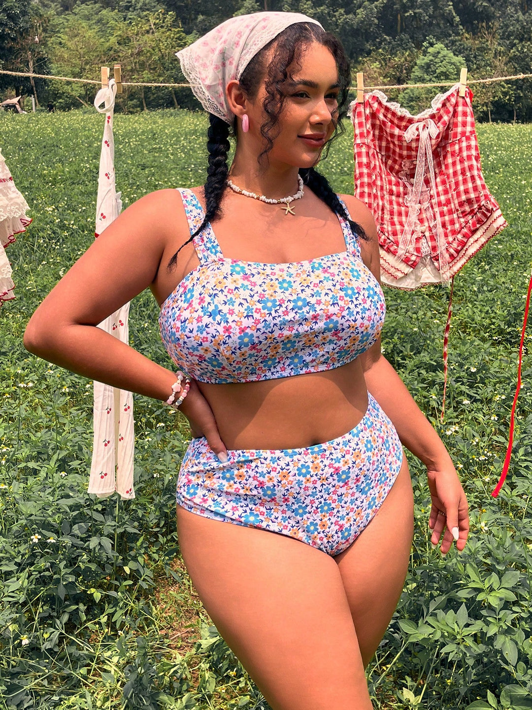 Set bikini de baie SHEIN, mix culori