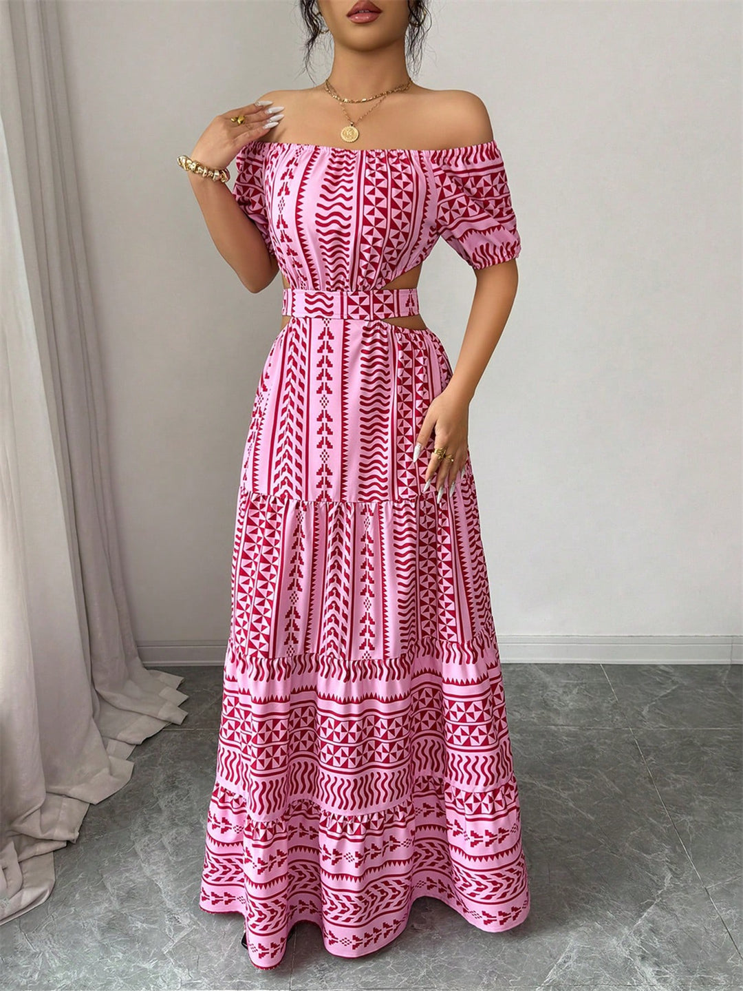 Rochie maxi SHEIN, mix culori