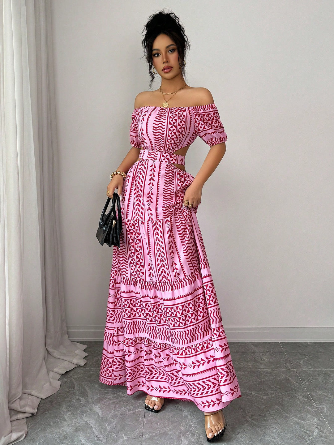 Rochie maxi SHEIN, mix culori