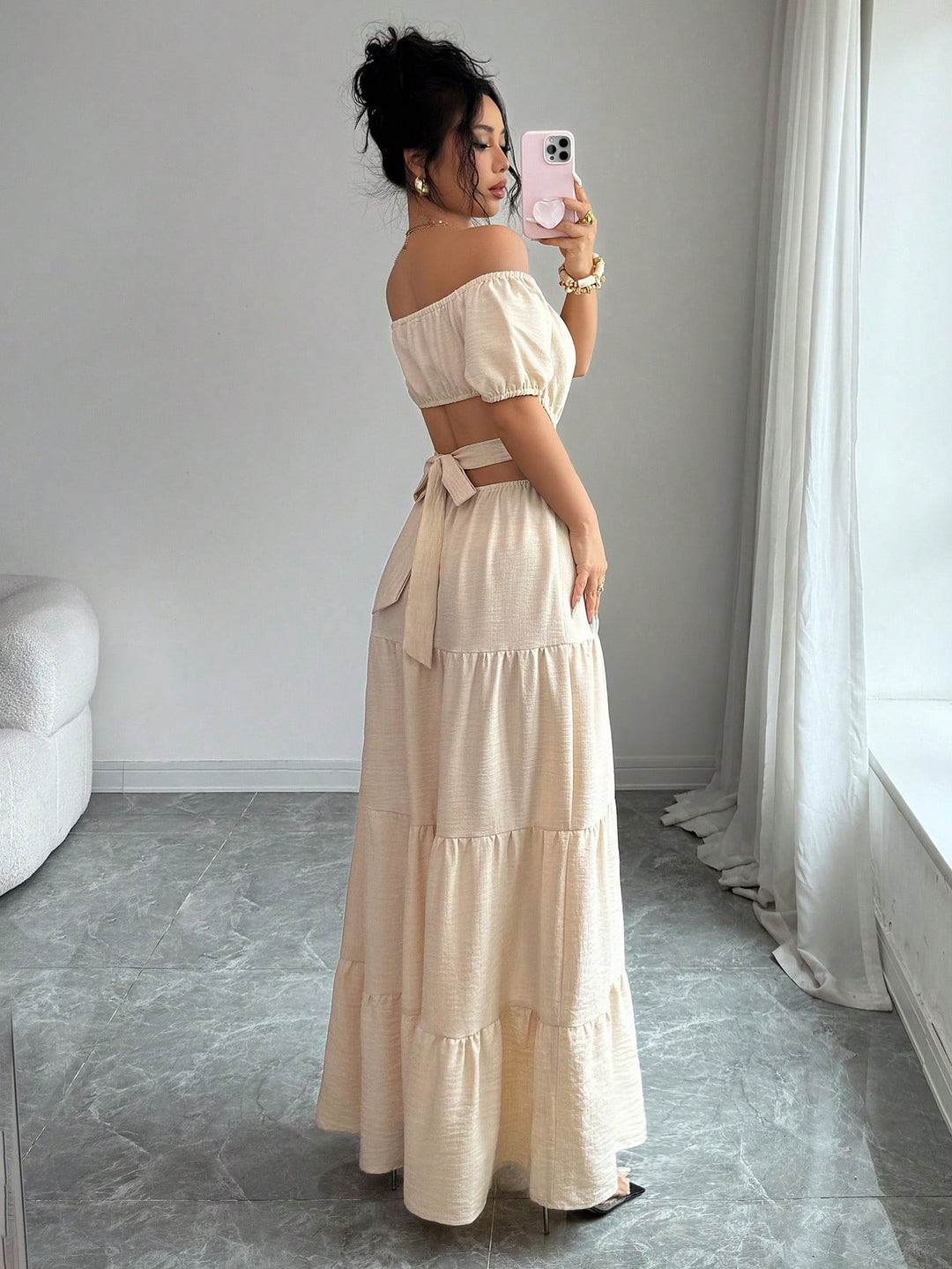 Rochie maxi SHEIN, roz