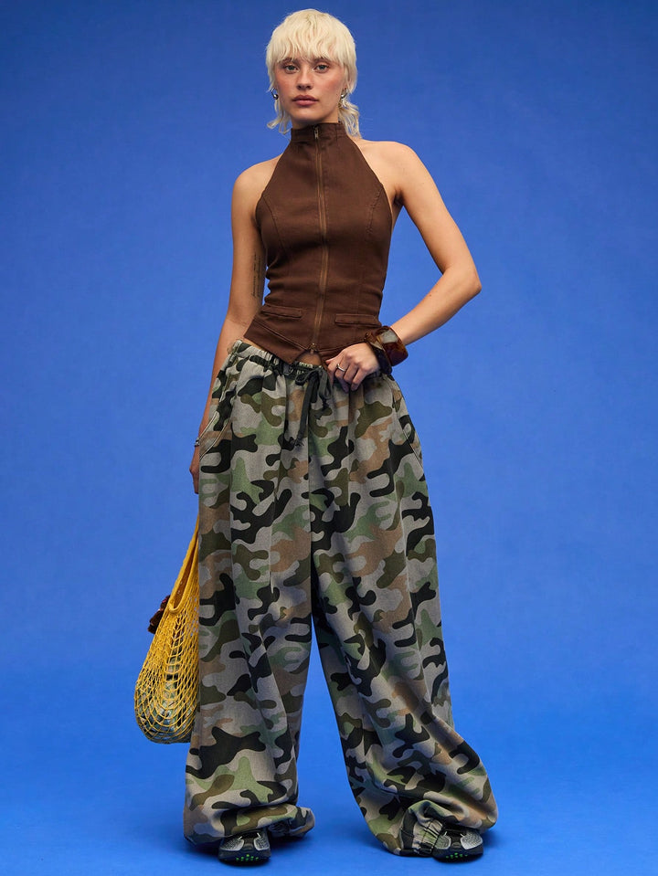 SHEIN top, barna