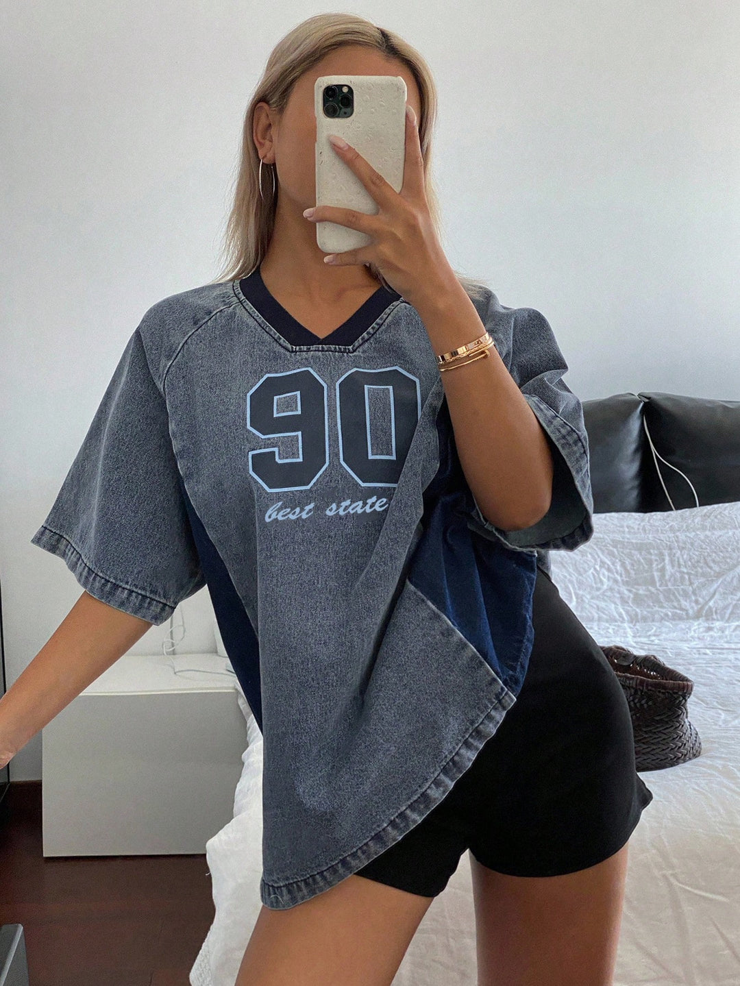 Top SHEIN, albastru