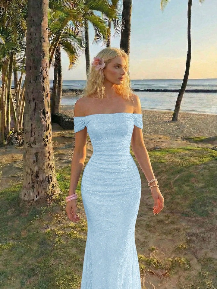 Rochie maxi SHEIN, albastru