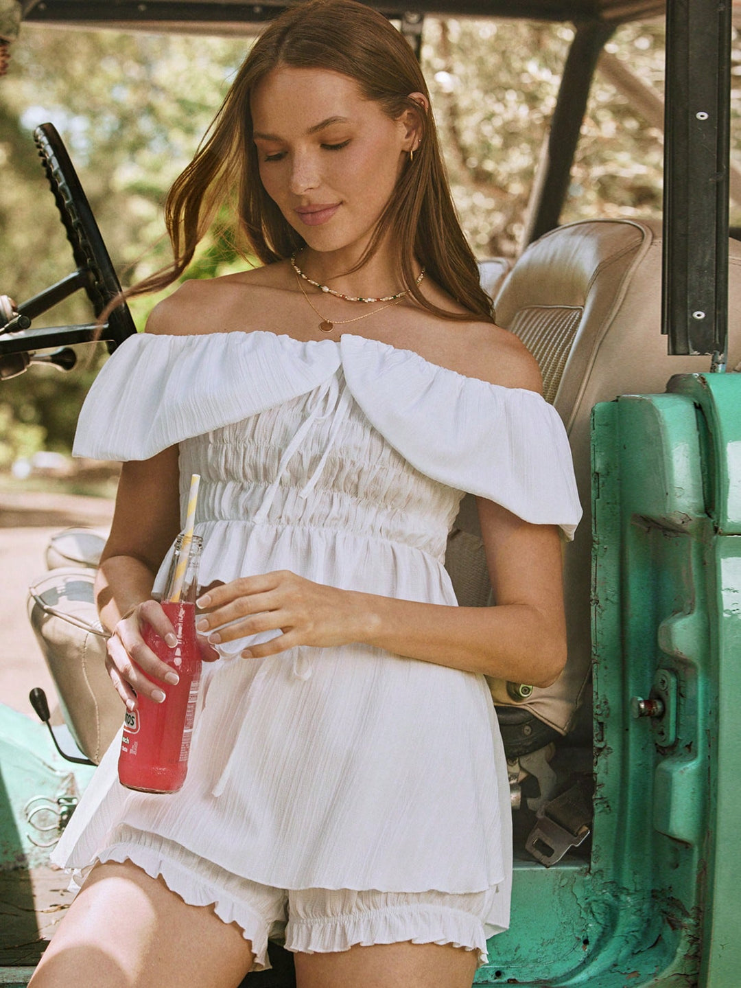 Top SHEIN, alb
