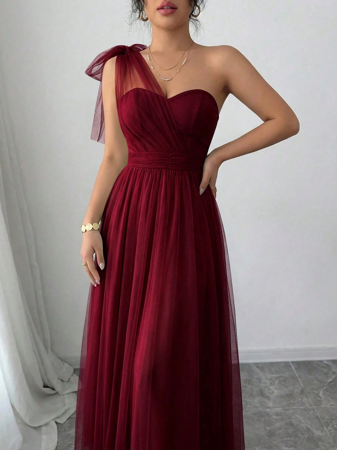 Rochie maxi SHEIN, vișiniu