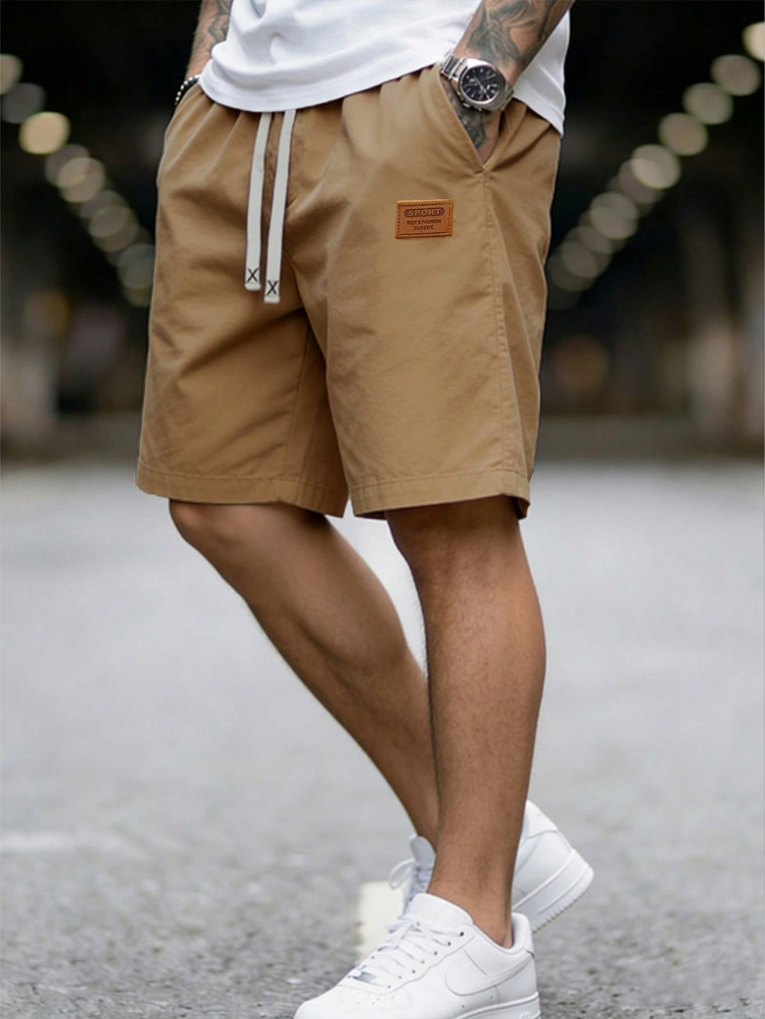 Pantaloni scurți SHEIN, kaki