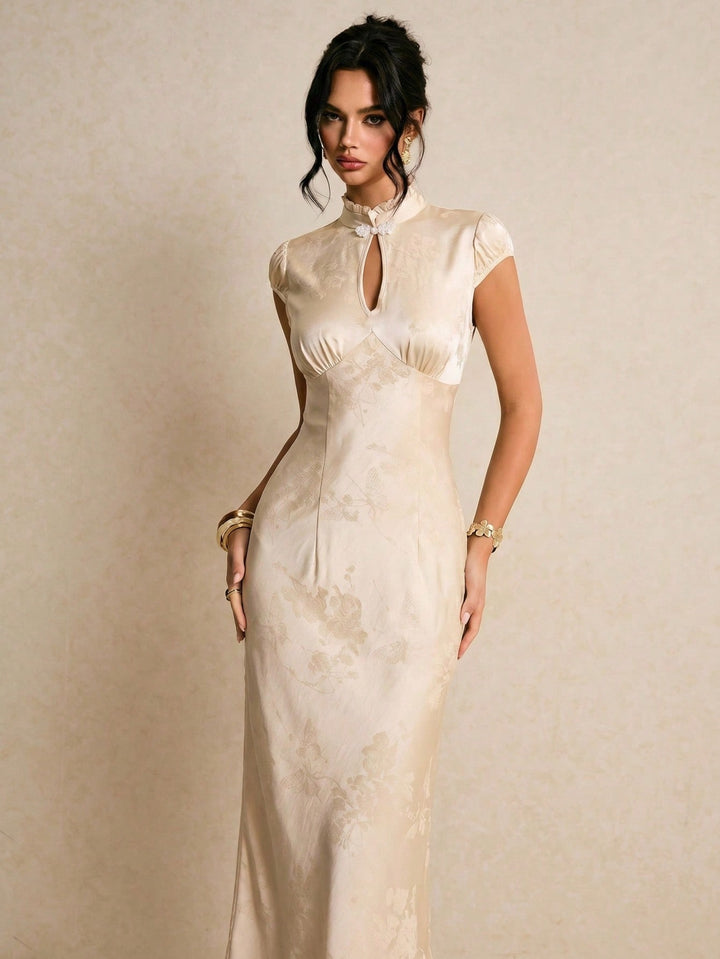 Rochie maxi SHEIN, bej