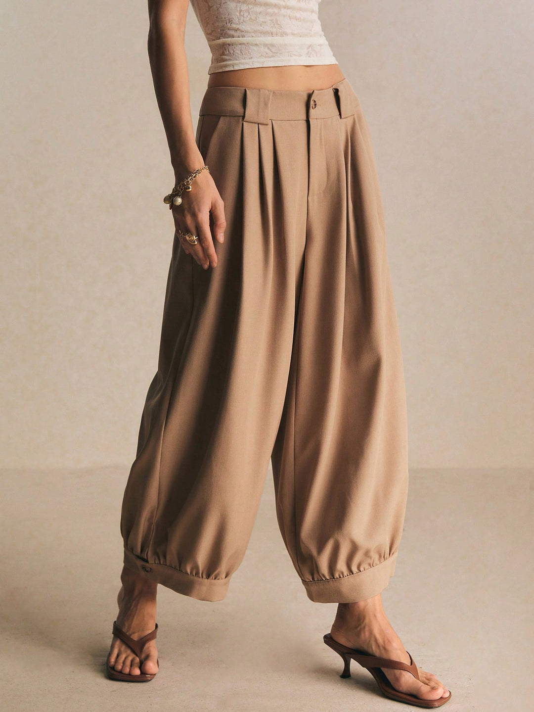 Pantaloni SHEIN, kaki