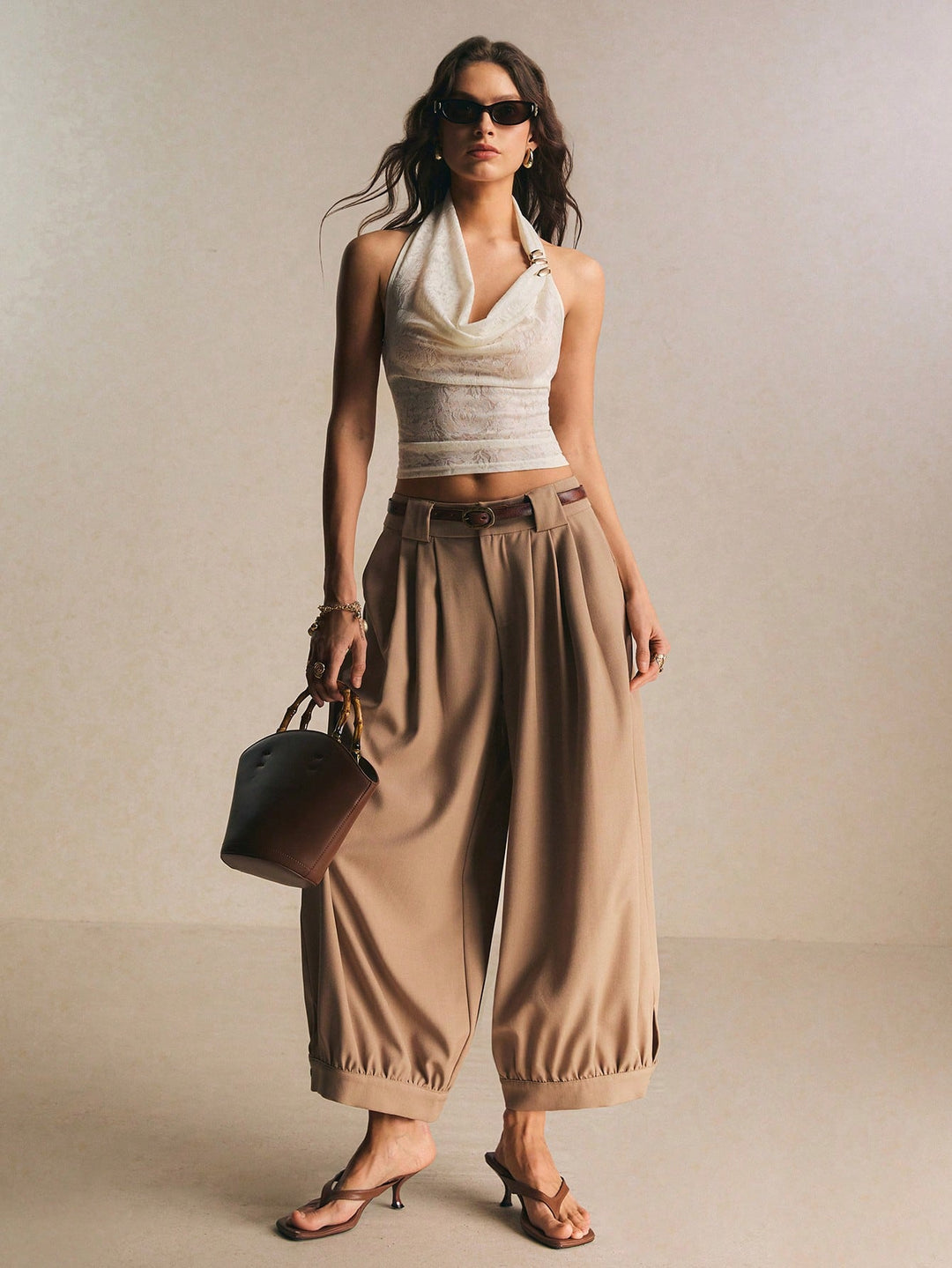 Pantaloni SHEIN, kaki