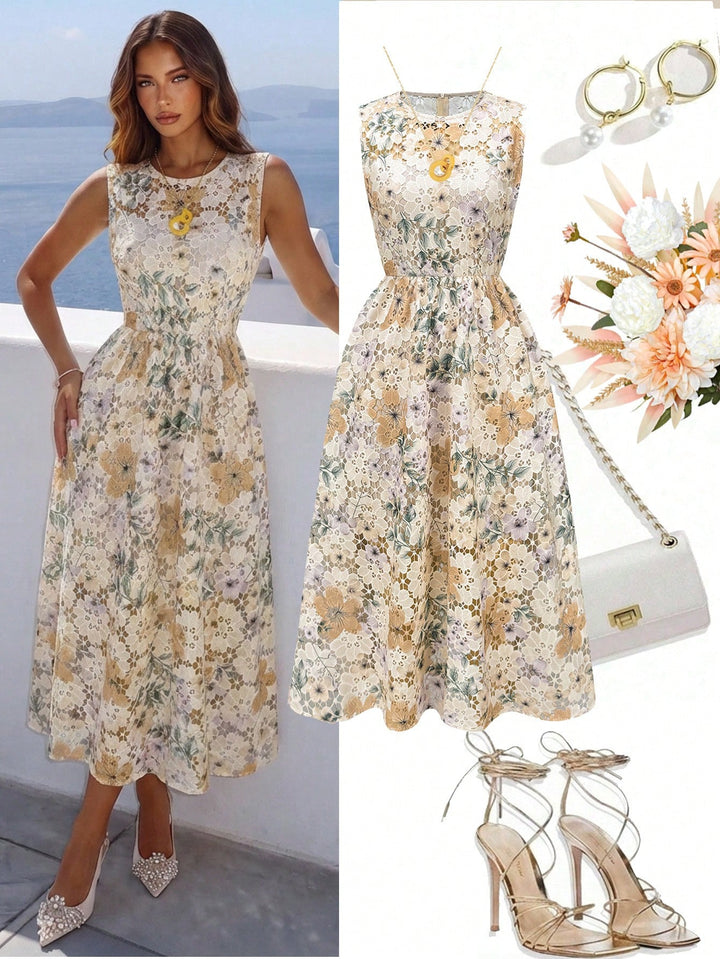 Rochie maxi SHEIN, mix culori