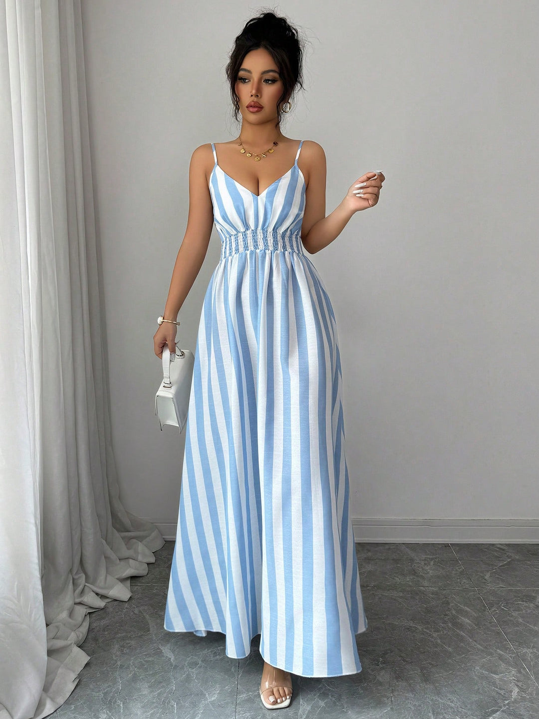 Rochie maxi SHEIN, albastru
