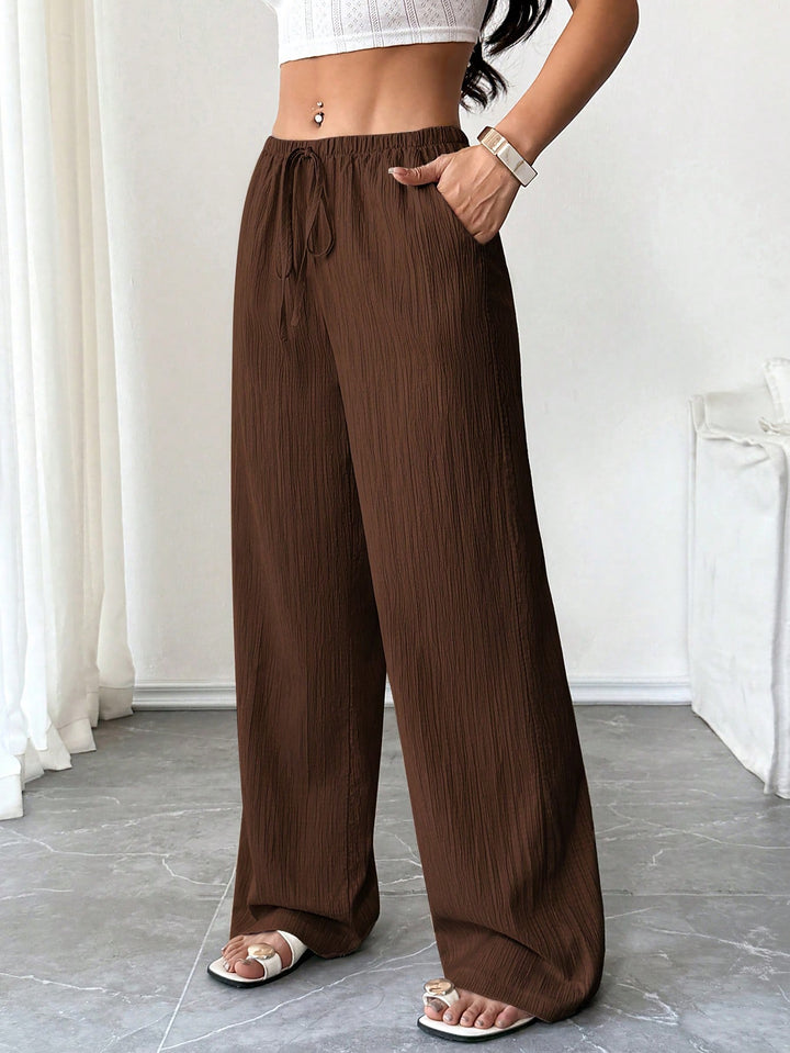 Pantaloni SHEIN, maro