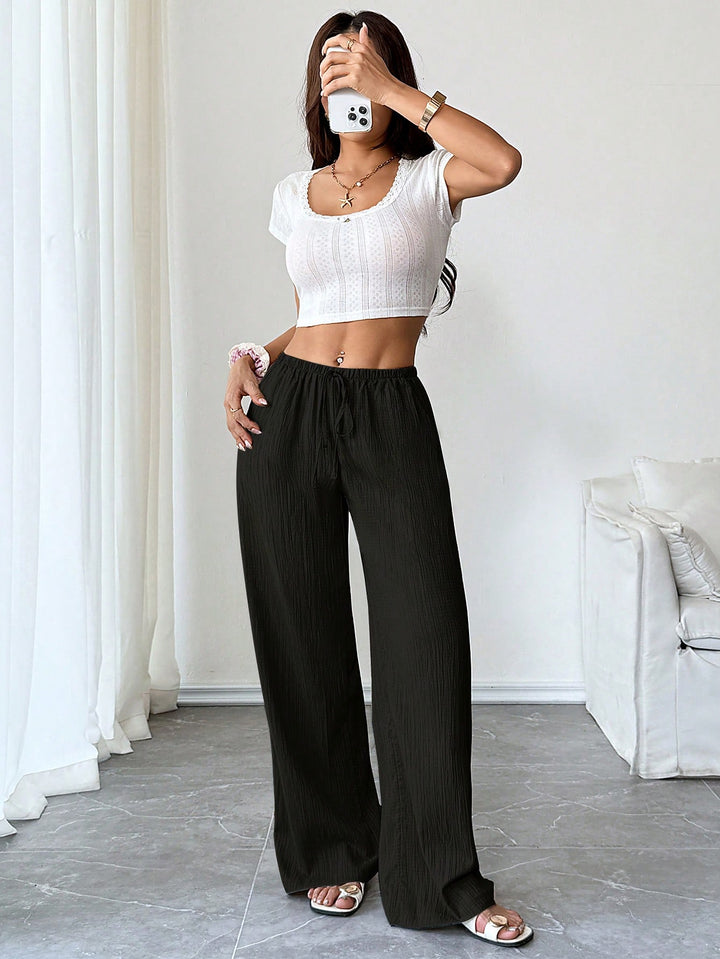 Pantaloni SHEIN, negru