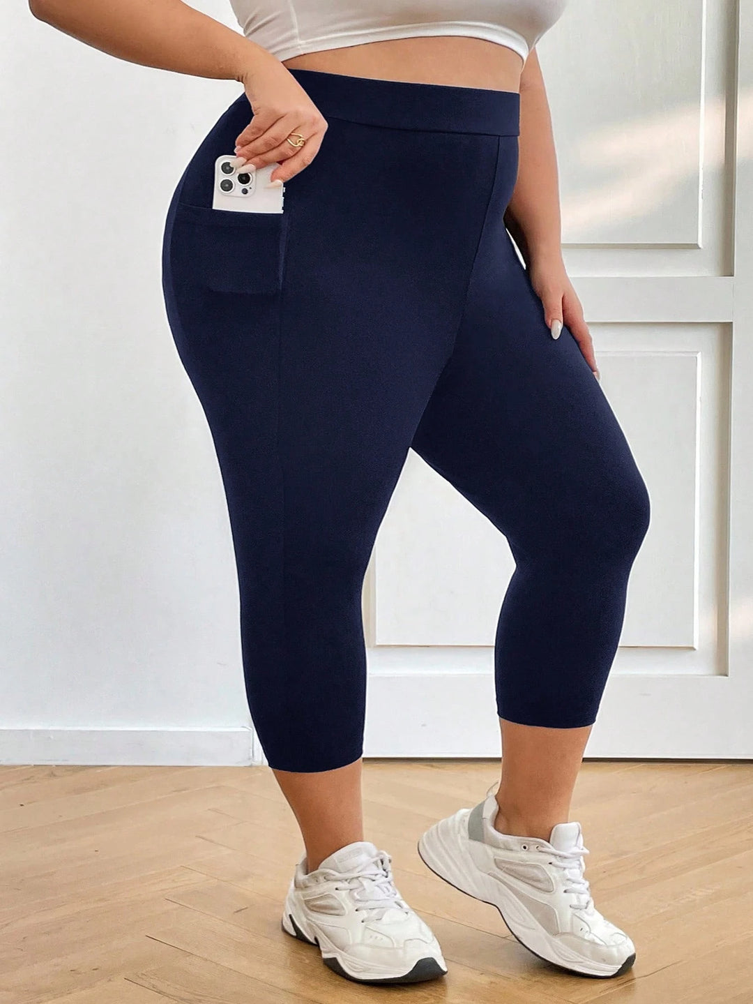 3/4-Es leggings SHEIN, kék