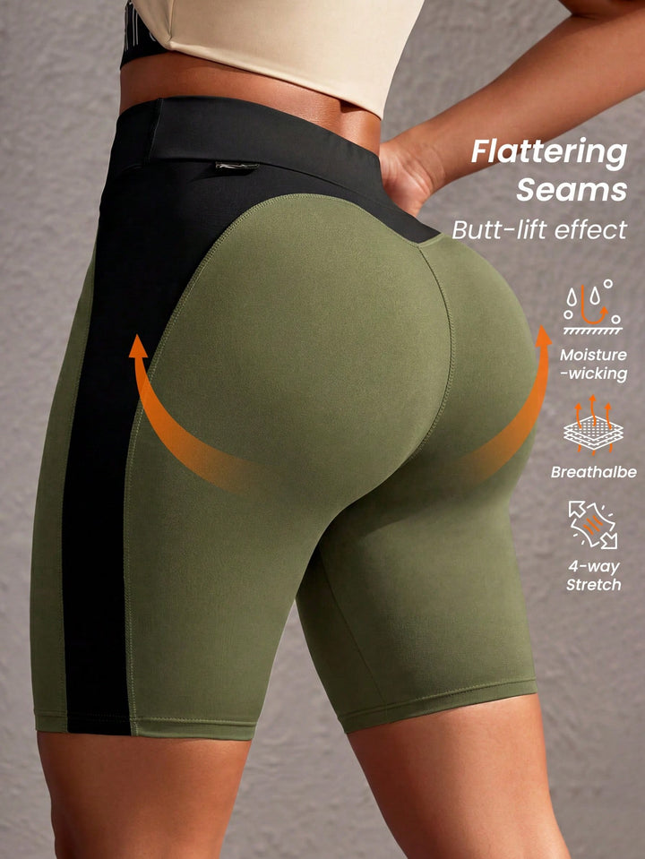 Pantaloni scurți SHEIN, kaki