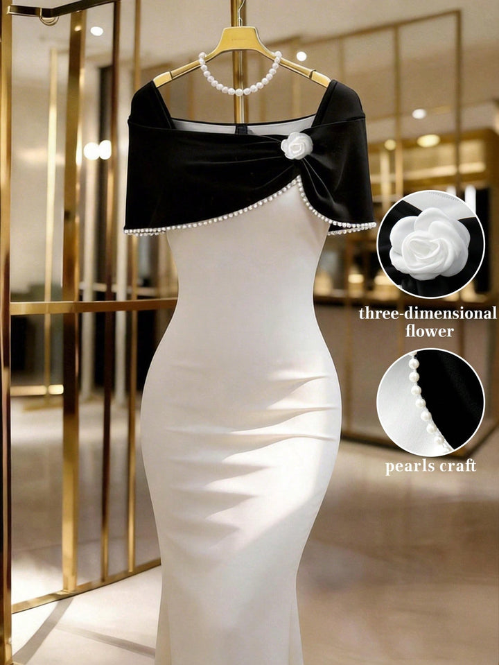 Rochie maxi SHEIN, alb