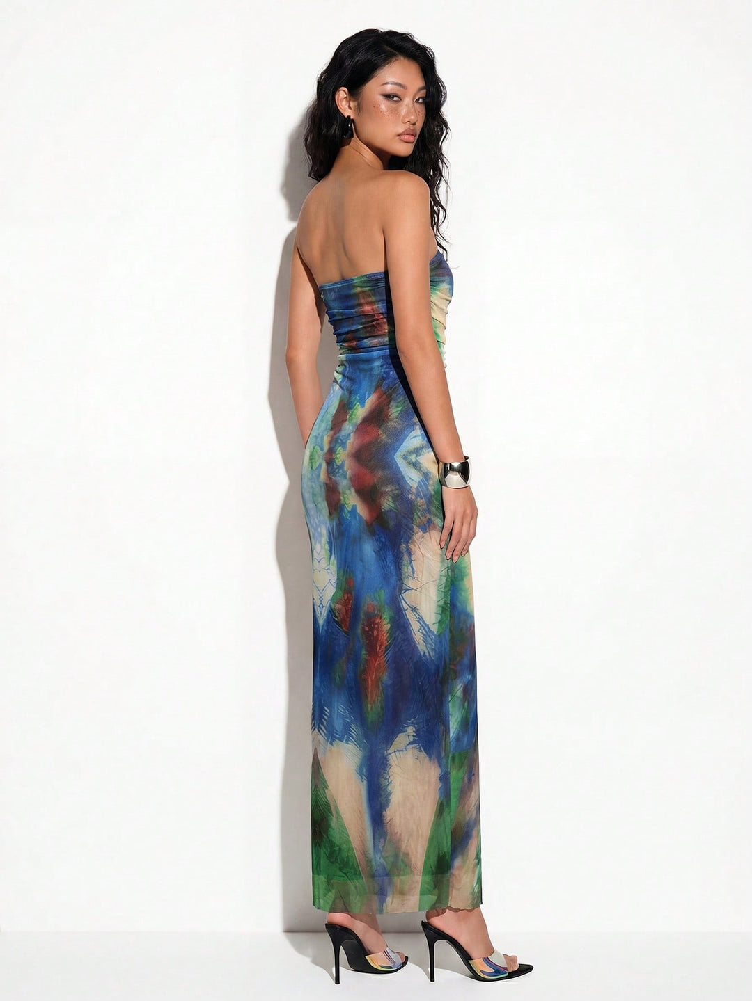 Rochie maxi SHEIN, verde