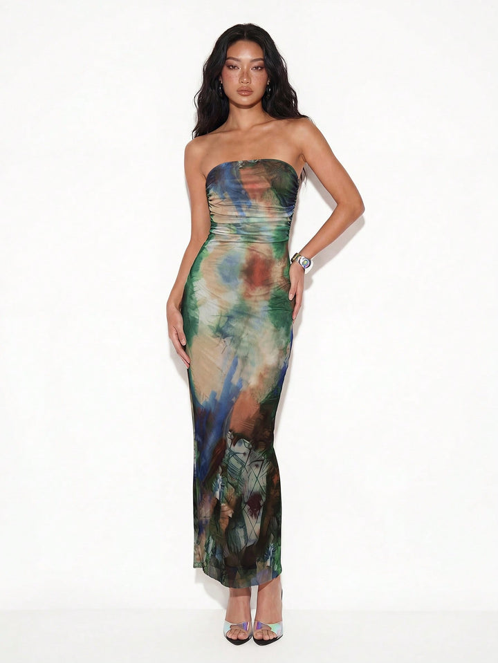 Rochie maxi SHEIN, verde