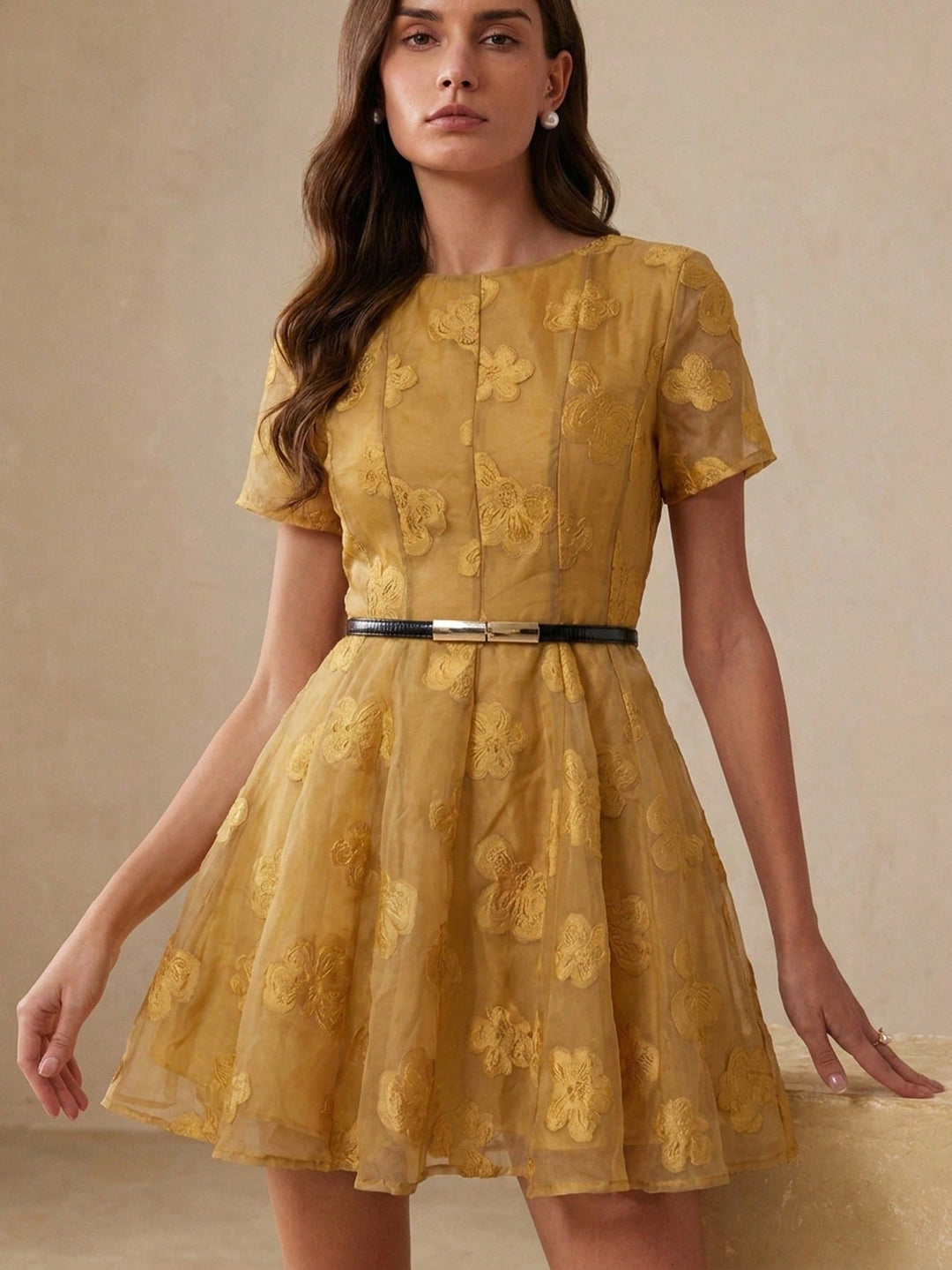 Rochie maxi SHEIN, galben