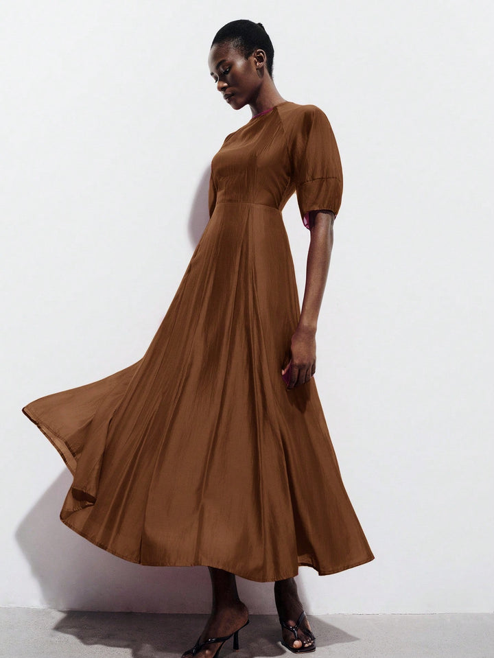 Rochie maxi SHEIN, maro