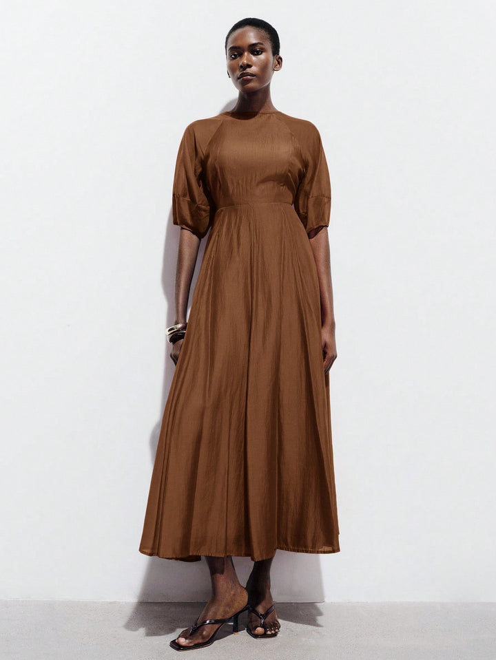 Rochie maxi SHEIN, maro