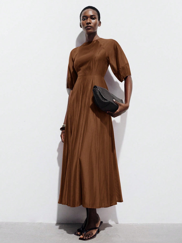 Rochie maxi SHEIN, maro