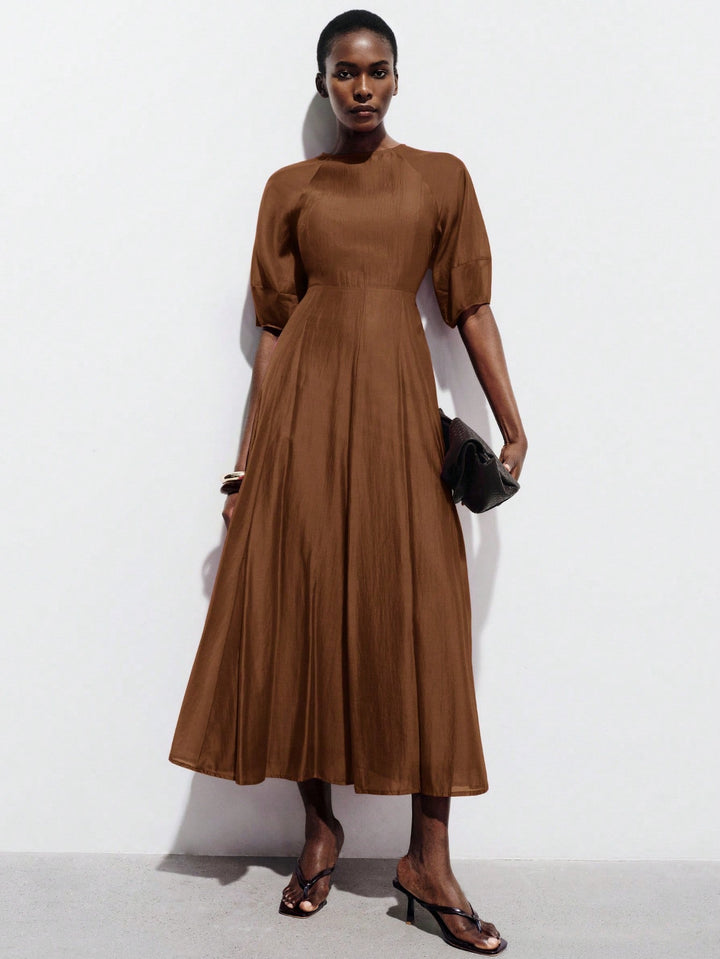 Rochie maxi SHEIN, maro