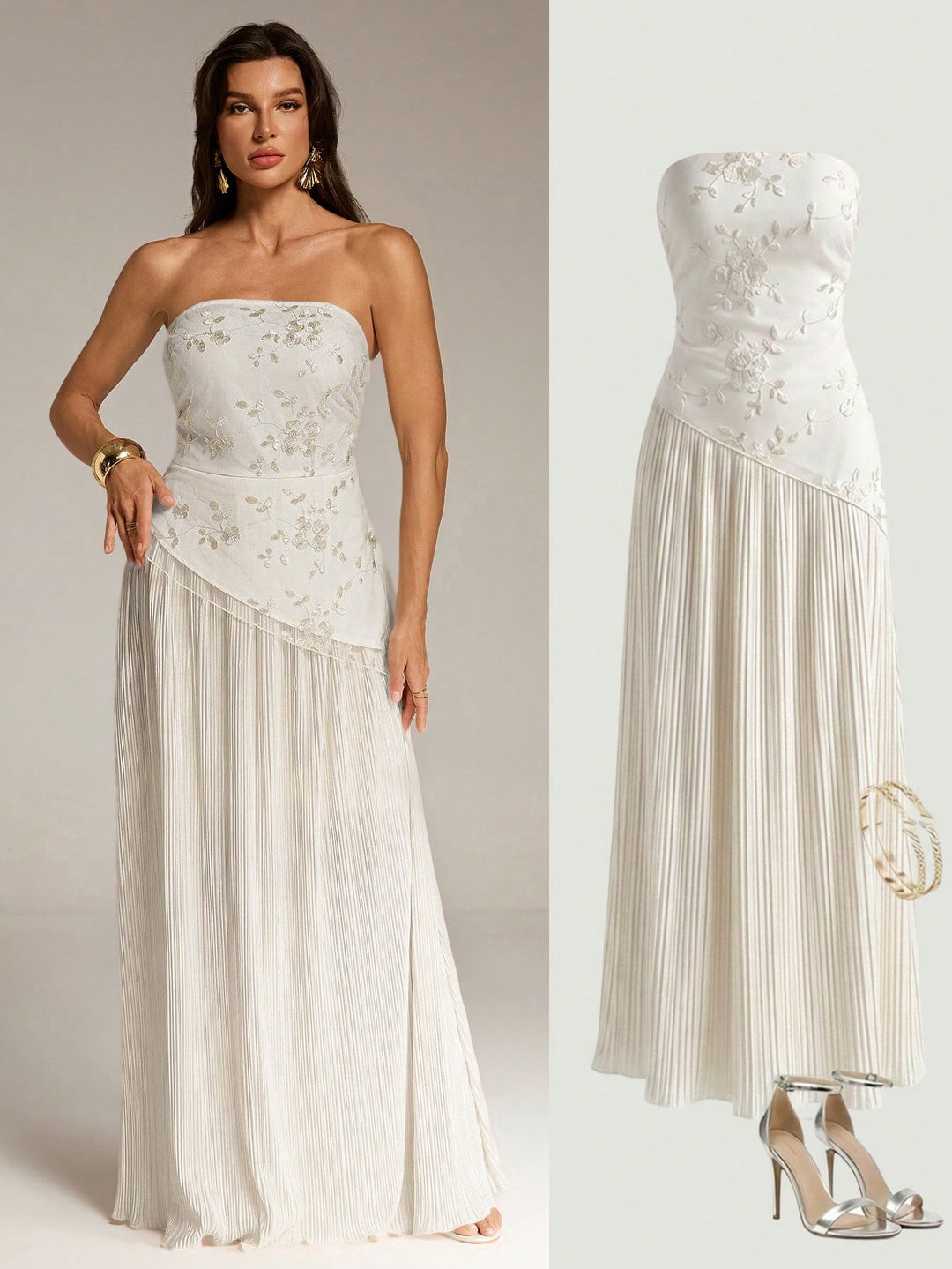 Rochie maxi SHEIN, portocaliu