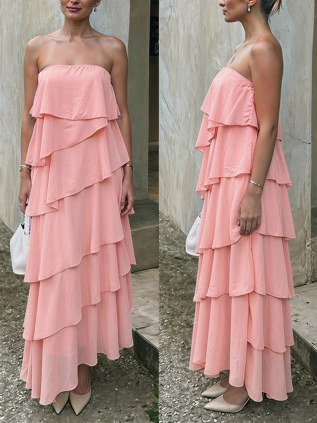 Rochie maxi SHEIN, roz