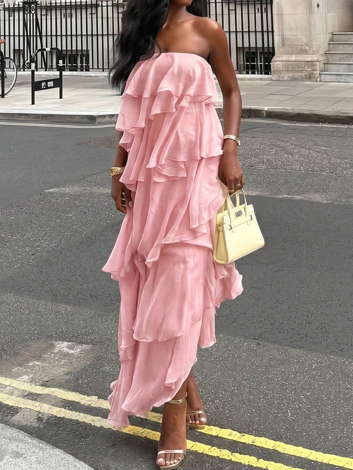 Rochie maxi SHEIN, roz