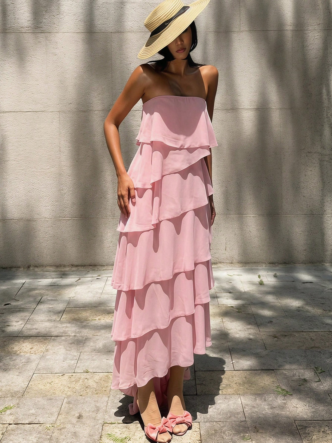 Rochie maxi SHEIN, roz