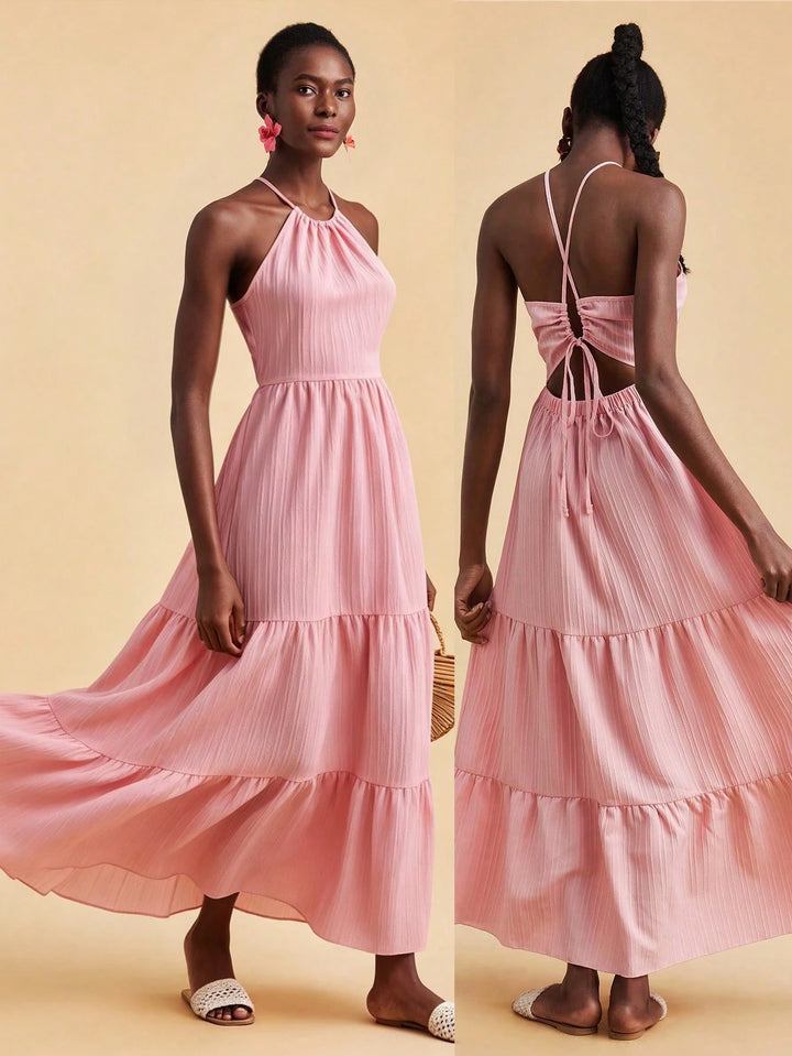 Rochie maxi SHEIN, roz