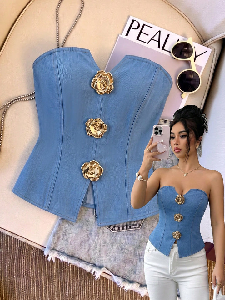 Top SHEIN, albastru